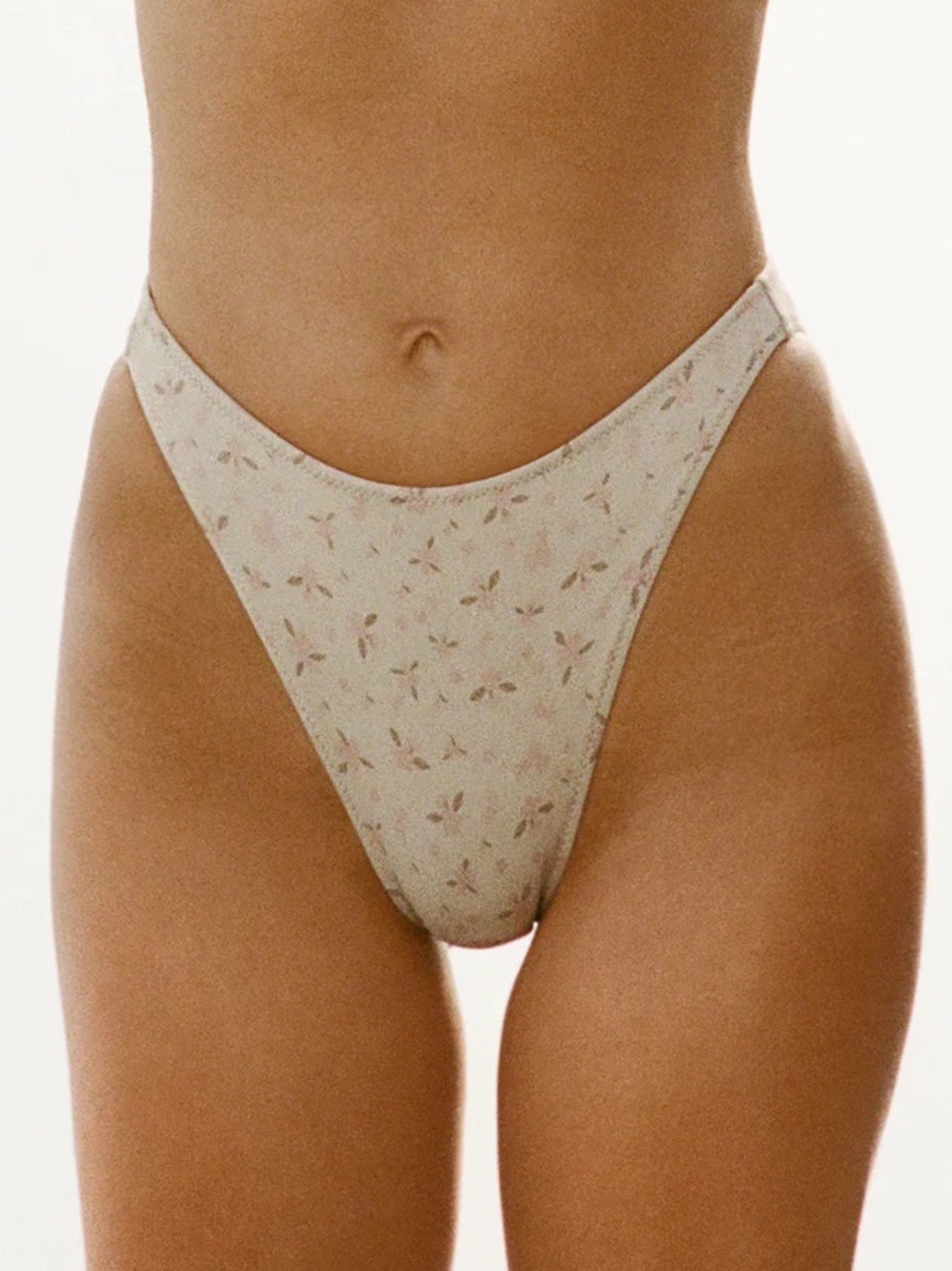 Joah Brown SET NWT Triangle Bikini Top + High-Waisted Bikini Bottom - Picture 2 of 7
